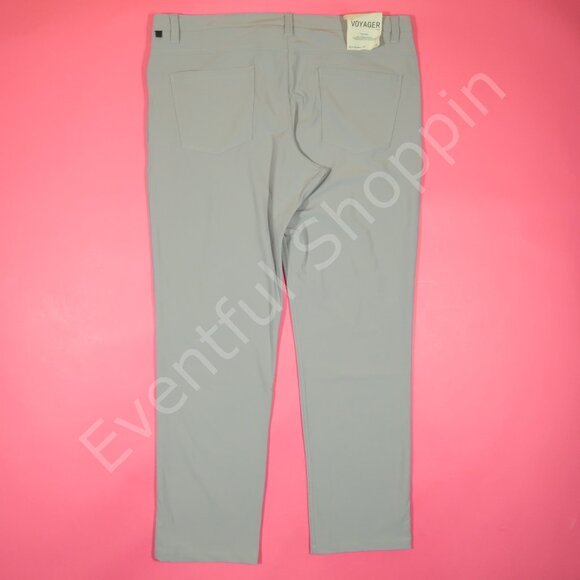 Rye 51 Pants Mens 38 Gray Voyager Silo Straight Fit Performance 5 Pocket New - Picture 3 of 7